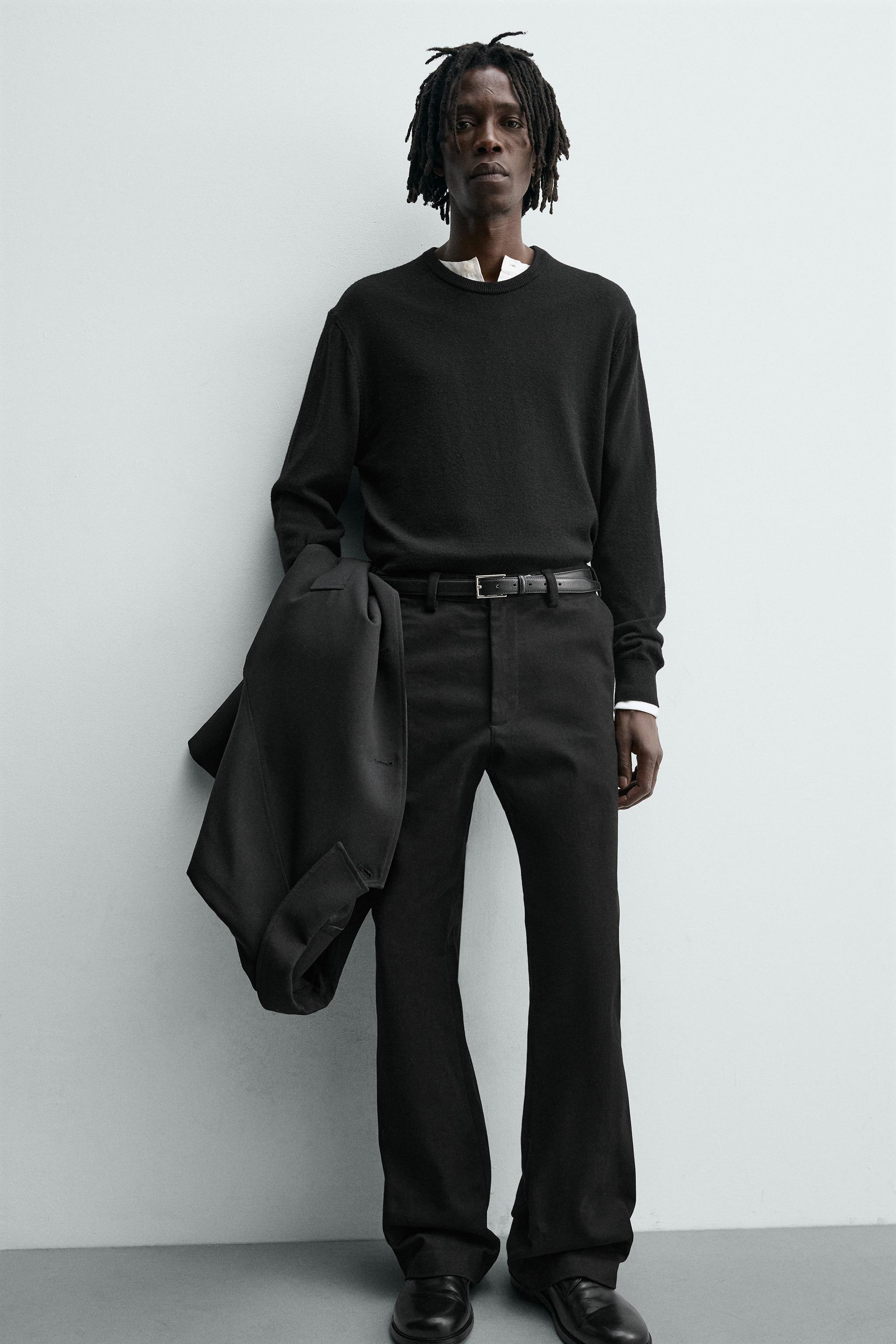 FLARE FIT TWILL PANTS